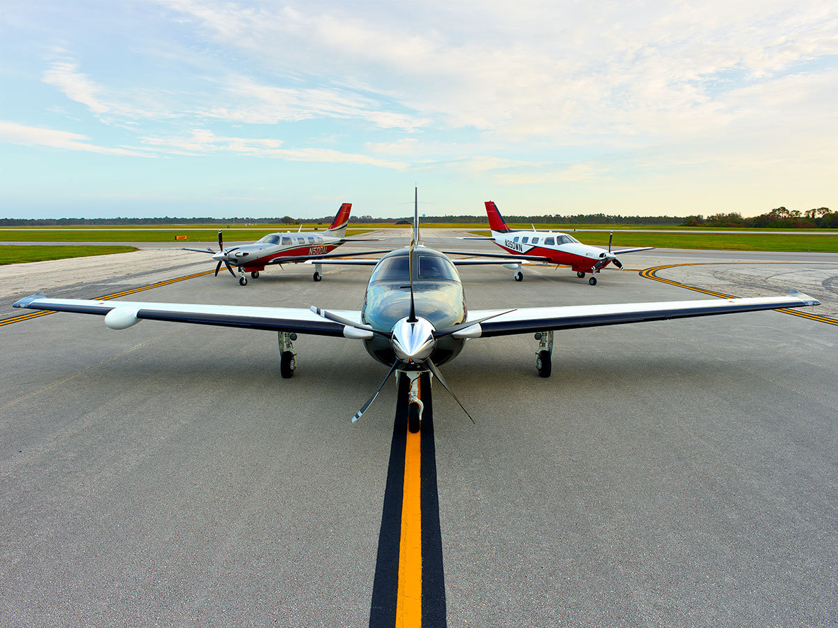 Piper Aircraft on the runway