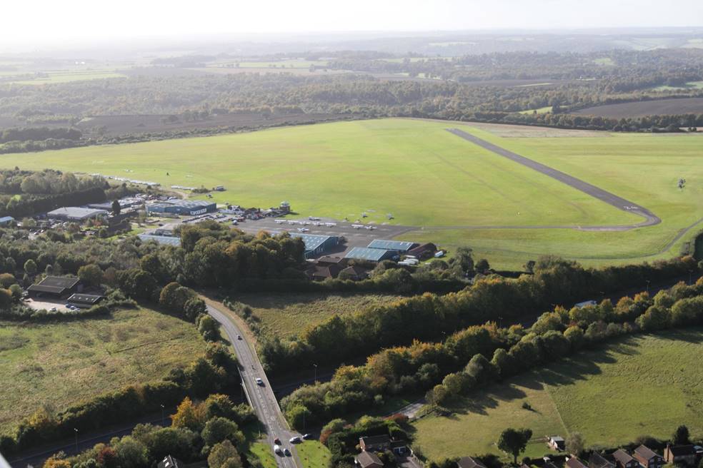 Ariel view of WYCOMBE AIR PARK