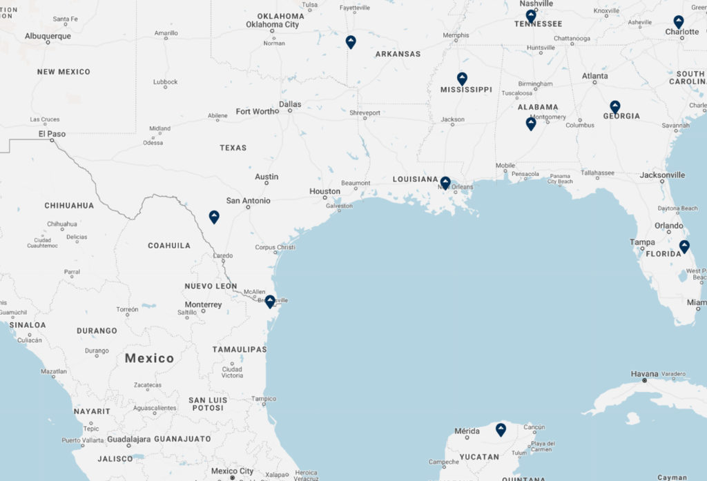 Piper Parts dealer map