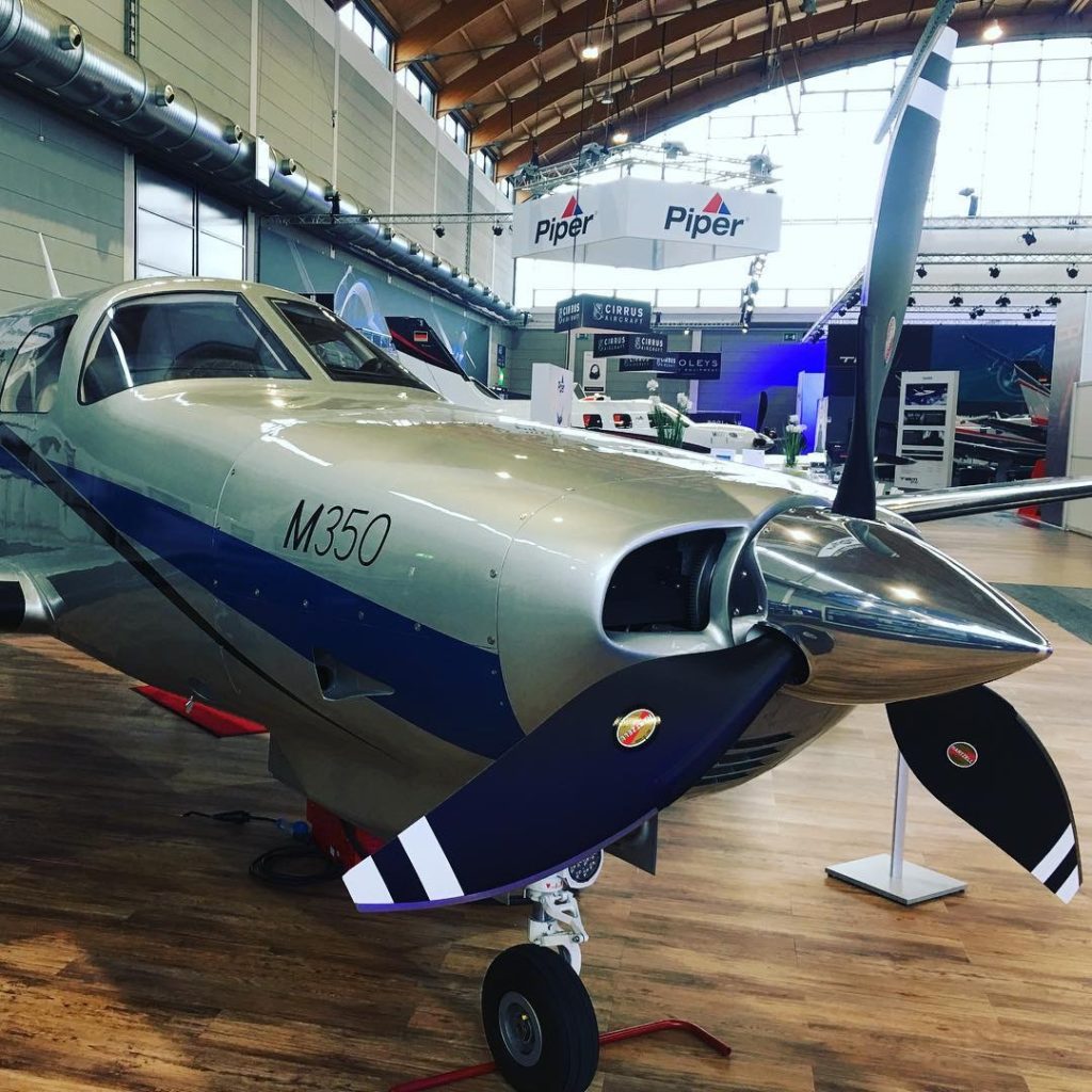 M350 at a trade show booth
