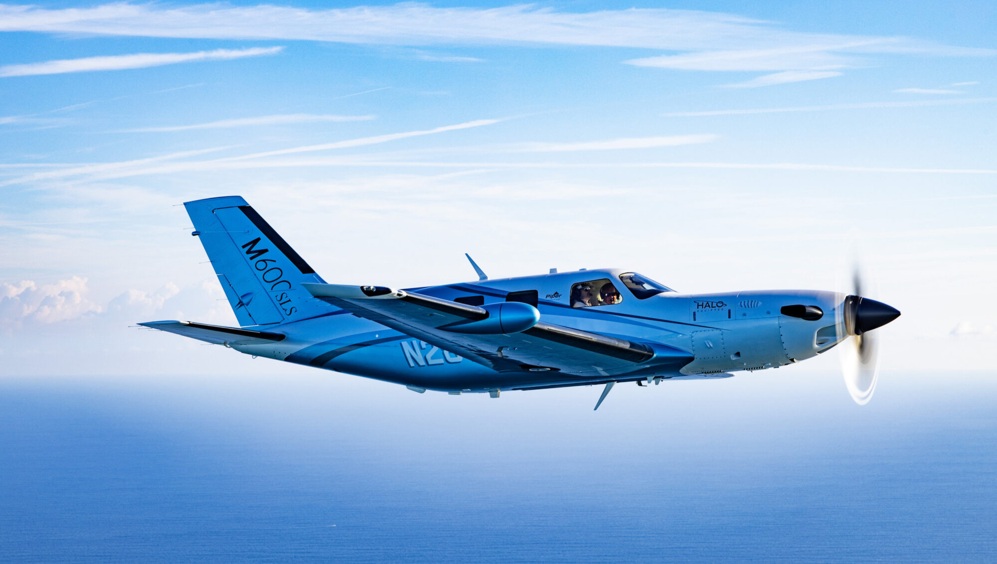 Piper Aircraft M600 flying through the sky
