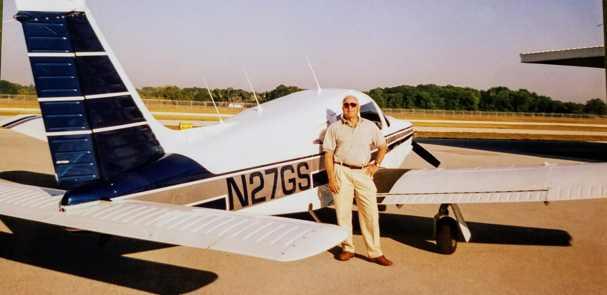 Jeff Scorse’s father, pictured here with a Piper Arrow.