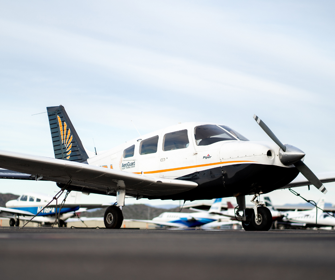 A plane on the ground